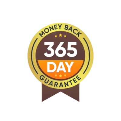 365-Day Money Back Guarantee Badge
